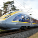Rated at 16,000 kW, the Eurostar e320 (Class 374) reaches a top speed of 320 km/h. Carrying 900 passengers, the e320 boosts capacity per train by 20 percent compared to predecessor models.